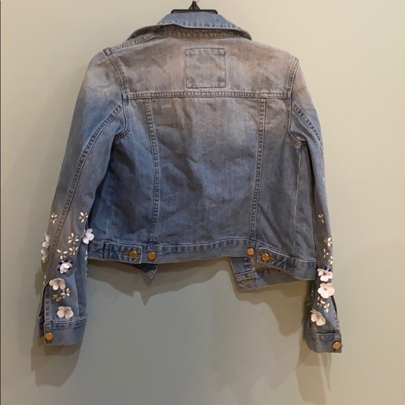 Michael kors women’s floral jean jacket - Picture 5 of 8